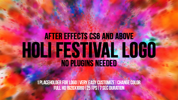 holi after effects project free download